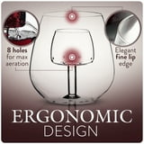 Borgonovo Mistral Wine Aerating Stemless 490ml Pack of 4