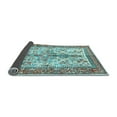 thumbnail image 2 of Ahgly Company Indoor Square Persian Light Blue Traditional Area Rugs, 5' Square, 2 of 4