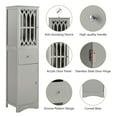 thumbnail image 5 of DEALTOPS Modern Bathroom Cabinet with Drawer and 2 Cabinets, Slim Freestanding Storage Cabinet with adjustable shelf for Bathroom - Gray, 5 of 8