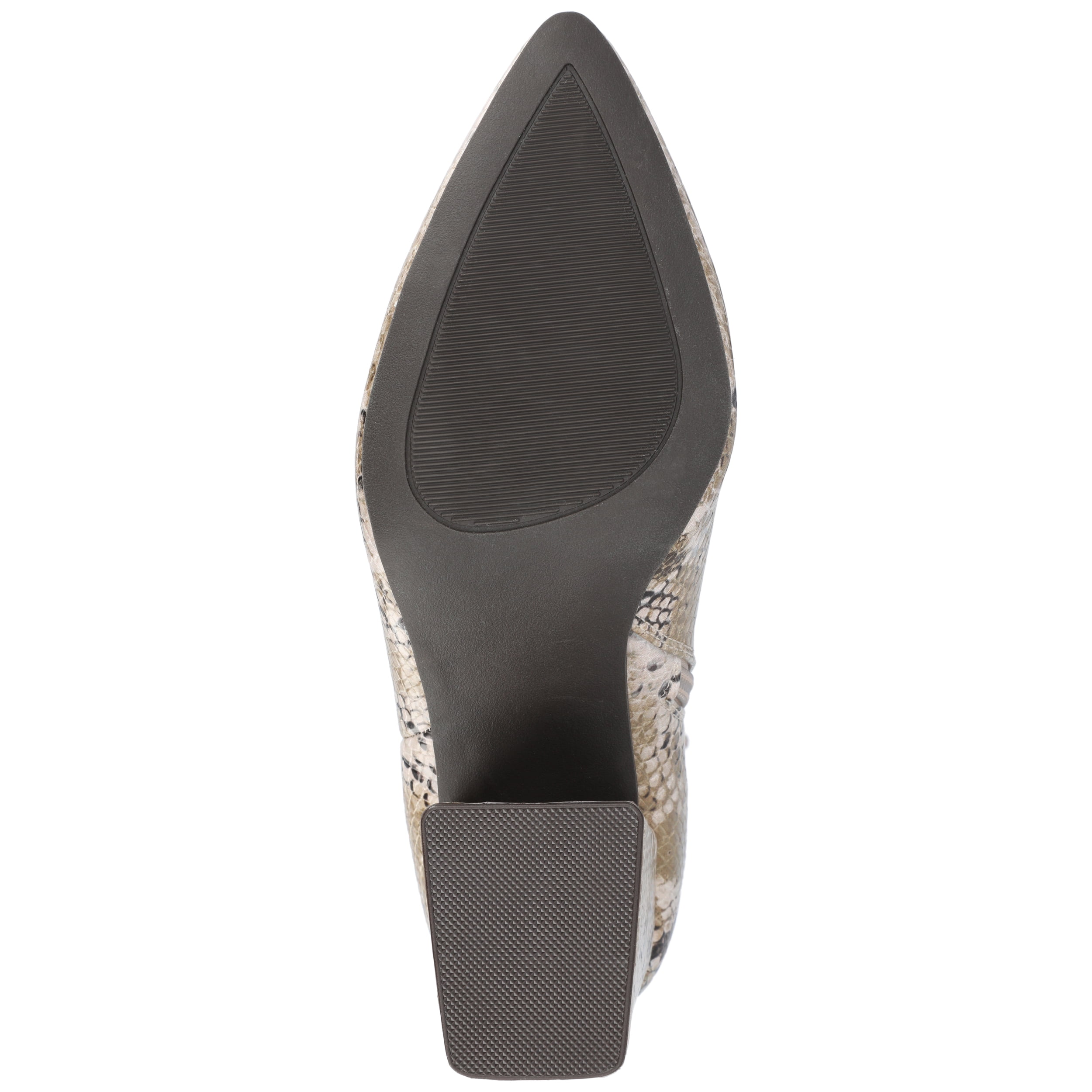 Journee Womens Sorren Covered Block Heel Pointed Toe Booties