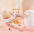 thumbnail image 4 of 1box 4 sets Alloy Pendants Angel Charm with Imitation Pearl Acrylic Beads Mixed color 27mm 32pcs/box, 4 of 5