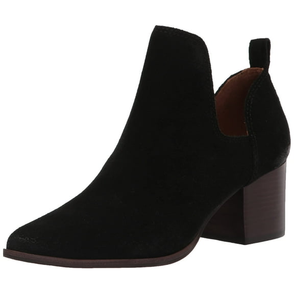 Lucky Brand Womens Comfort Leather Jorry Ankle Booties Shoes Black Size 7M NIB