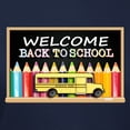 thumbnail image 3 of CafePress - WELCOME BACK TO SCHOOL BUS T Shirt - Women's Traditional Fit Dark T-Shirt, 3 of 4