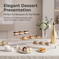 thumbnail image 5 of 6-Piece Clear Acrylic Cake Stand Risers, 2 Sets 3-Tier Cupcake Display Stand for Desserts, 5 of 9