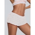 thumbnail image 5 of Rdhnmea Women Lolita Bloomers Cute Ruffle Shorts Lace Pumpkin Pants Boyshorts Layered Bottoms Y2k Sweet Pettipants Party Streetwear, 5 of 8