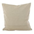 thumbnail image 2 of Fennco Styles Hand Beaded Floral Embroidery Cotton Filled Decorative Throw Pillow, 18"Wx18"L (Ivory), 2 of 3