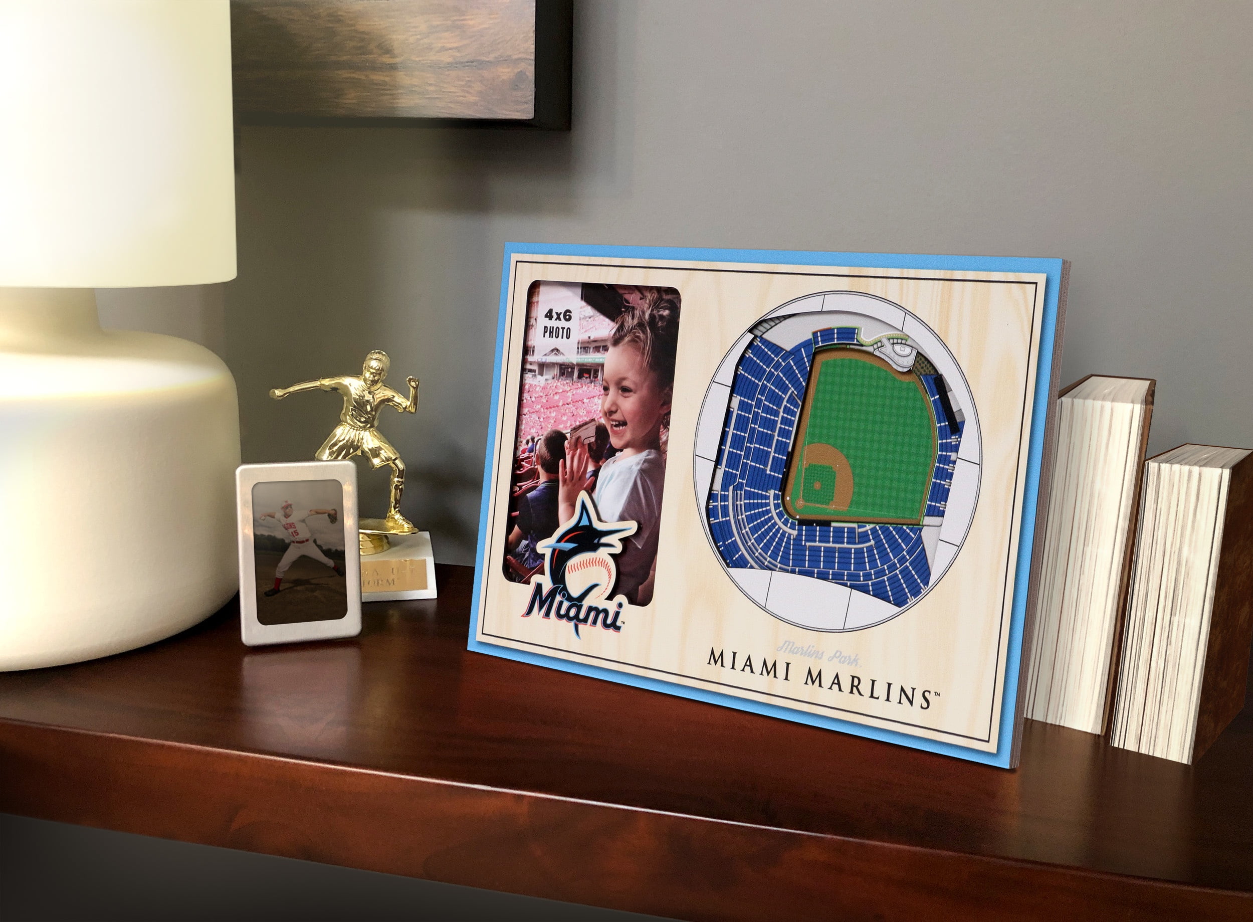 YouTheFan MLB Miami Marlins 3D StadiumView Picture Frame