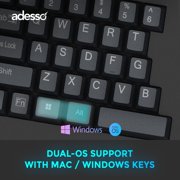 Adesso EASYTOUCH150 Ergonomic Mechanical Keyboard with Cherry MX Brown Switches
