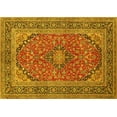 thumbnail image 1 of Ahgly Company Indoor Rectangle Persian Yellow Traditional Area Rugs, 5' x 8', 1 of 4