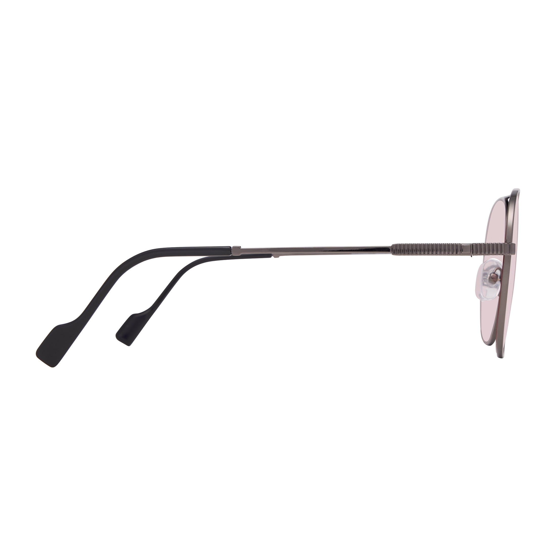 M+ Driving Glasses, Women's Protective Eyewear, MD645217, Metal Frame, Gunmetal, Rose Lenses