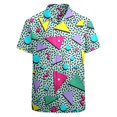 thumbnail image 5 of Camisa hawaiana con estampado 3D de hongos mágicos para hombre, camisa colorida de manga corta con botones, divertida para fiesta en la playa, ropa para hombre, 5 of 5