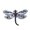 172 blue dragonfly brooch, variant on 1pcs Rhinestone Dragonfly Brooch Set, Crystal Insect Lapel Pins for Women, Colorful Animal Jewelry for Dress Coat Bags