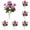 C, variant on 6PCS Artificial Geranium Flowers Outdoor - Resistant Silk Geraniums Bush with Adjustable Stems, Red Geranium for Garden, Patio, Grave Decor (14.14" Tall)