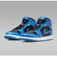 thumbnail image 1 of N I-K-E A i r-Jor-dan 1 Mid Men's University Blue Black White (DQ8426-401) New, 1 of 6