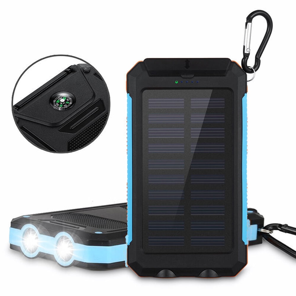 solar power bank with led light