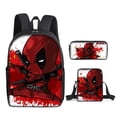 thumbnail image 1 of Deadpool Deadpool Bag Three-piece Set, Student Shoulder Bag, 3D Printing, Game Characters, Travel Bag-week, 1 of 3