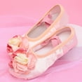 thumbnail image 4 of Ballet Shoes For Girls Children Large Flower Ballet Elegant And Cute Practice Soft Soled Dance Shoes 6 Years-7 Years, 4 of 4