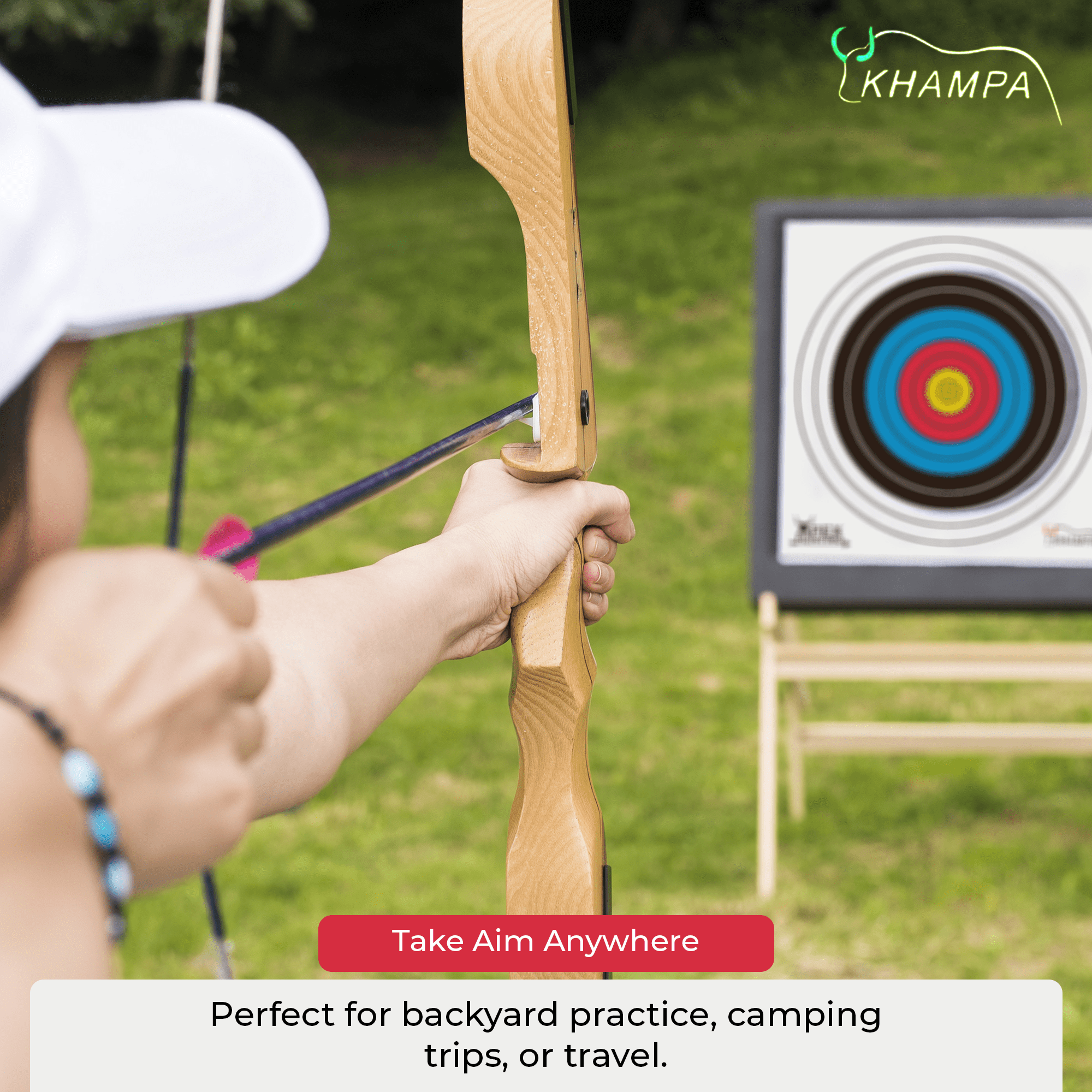 Paper Archery Target - Water & Tear Resistant - 15 in x 15 in (40cm) - 20 Pack