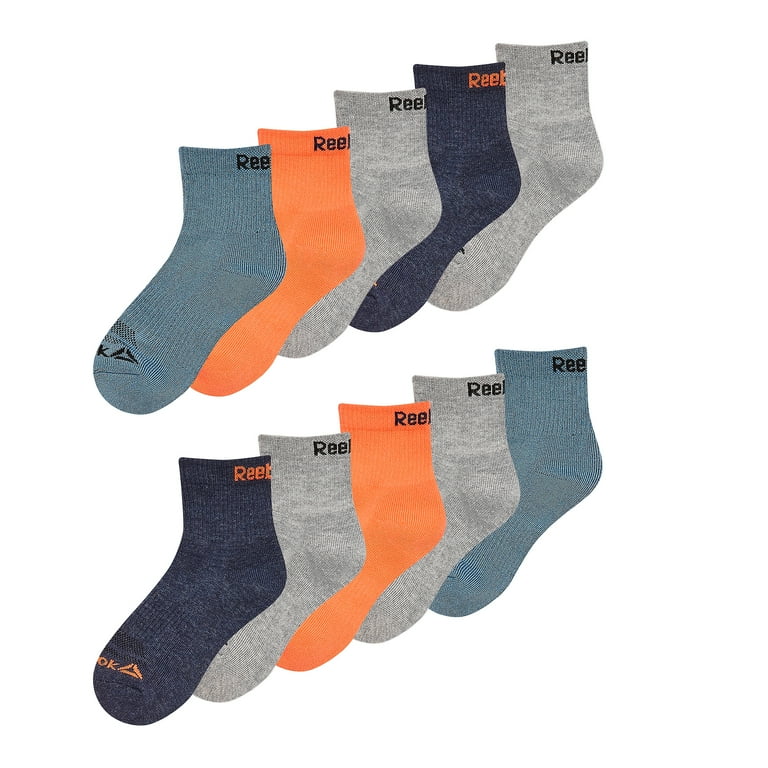 Reebok Boys Pro-Series Ankle Socks, 10-Pack photo 2