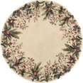 thumbnail image 1 of HomeRoots 350235 Tapis Rond en Laine et Ivoire 7 Pi 6 Po, 1 of 1