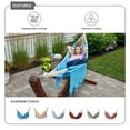 thumbnail image 3 of Sol Living Bahia Brazilian Patio Hammock Crochet Cotton Hammock Double Hammock for Two People Outdoor Patio Swing Chair Hand Woven Mayan Hammock Use Inside Outside Backyard Decor Porch Swing - Blue, 3 of 7