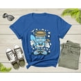 thumbnail image 6 of Happy Blue Coffee Cup Surfer with Sunglasses Holding Coffee T-Shirt Surf Coffee Lover Gift T Shirt for Men Women Kids Boys Girls Tshirt, 6 of 8