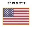 thumbnail image 2 of American Flag Iron-on Embroidered Patch, 2 of 2