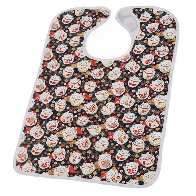 Adult Bibs For Elderly, Waterproof Adult Bib Eating Clothing Protector, Reusable Adult Bibs With 3 Layers
