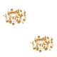 thumbnail image 2 of Qarigey Pendiente Stud Base Hecho a mano Popular Personalidad Alfileres de oreja Ajuste Herramienta de fabricación de joyas Boda Suministros Oro 5 mm 2Conjunto, 2 of 6