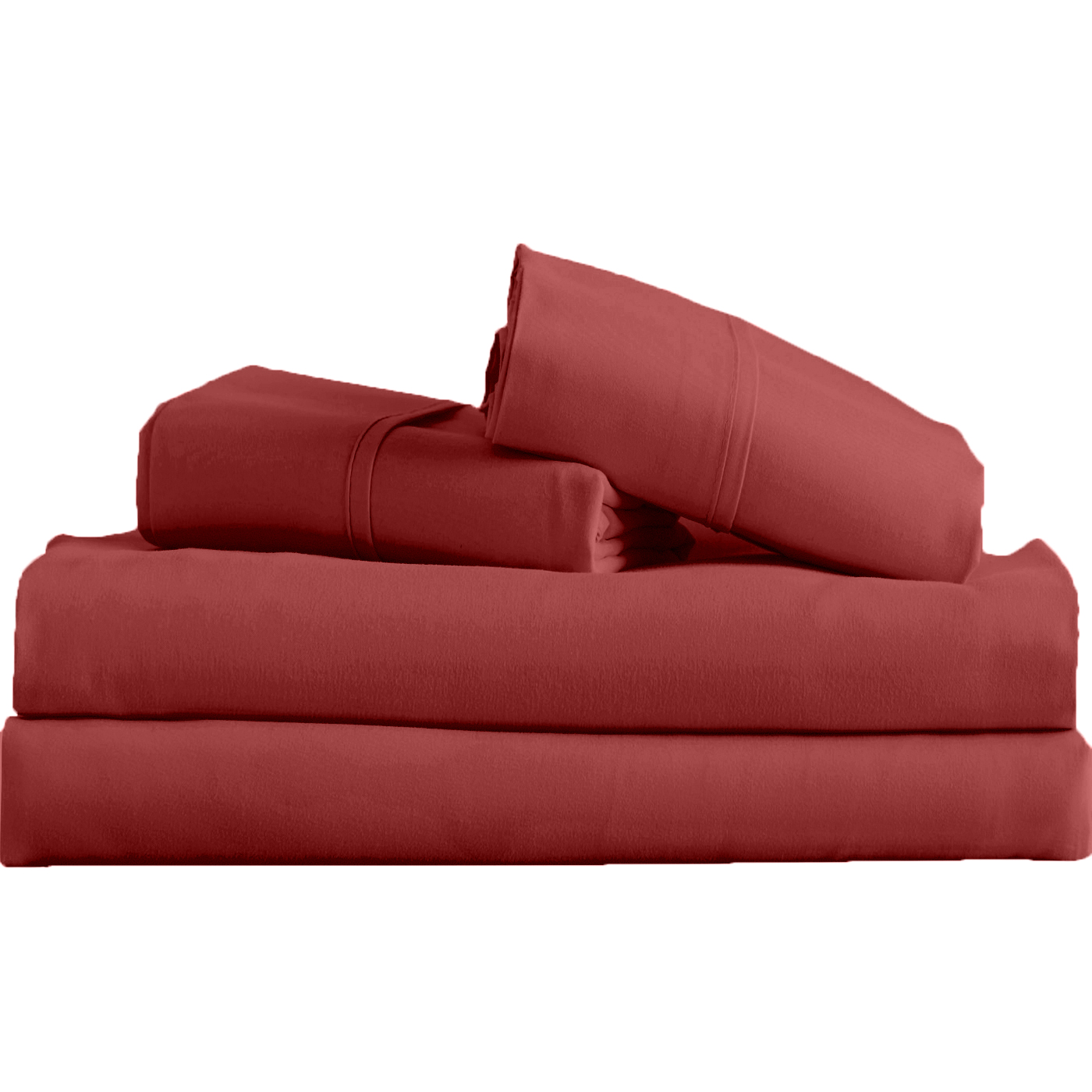 Supreme Super Soft 4 Piece Bed Sheet Set Deep Pocket Bedding - Full Size Maroon - image 2 of 2