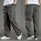 thumbnail image 5 of Pantalones largos, pantalones cargo para hombre, pantalones rectos ajustados de color liso, pantalones deportivos casuales para exteriores, pantalones de algodón para hombre, 5 of 5