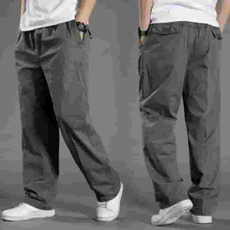 公式通販サイトセール Trousers Size Plus Casual fartey for Fitted Loose Men Clothing