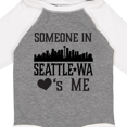 thumbnail image 4 of Inktastic Seattle Washington Someone Loves Me Skyline Boys or Girls Long Sleeve Baby Bodysuit, 4 of 5