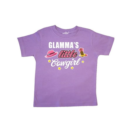 

Inktastic Glammas Little Cowgirl with Cowgirl Hat and Boots Gift Toddler Toddler Girl T-Shirt