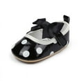 thumbnail image 2 of Yoyauz Baby Girl Mary Jane Shoes Anti Slip Rubber Sole Ballet Slippers Princess Dress Wedding Shoes Newborn Kids Shoes Toddler Shoes（0-12 Month）, 2 of 9