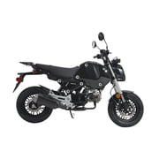HHH 125cc Motorcycle Bike Vroom 125 Street Scooter 125cc Motorcycle Gas Bike, Scooter with Big Headlights (Black)