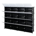 thumbnail image 2 of Lowestbest 8-Tier Portable 64 Pair Shoe Rack Organizer, 32 Grids Tower Shelf Storage Cabinet for Heels, Boots, Sneakers (Black), 2 of 5