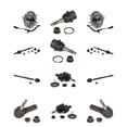 thumbnail image 1 of Transit Auto Front Hub Bearing Upper Lower Ball Joint Outer Inner Tie Rod & Sway Bar Stabilizer Link Kit (12Pc) for Car Ram 1500 Classic Adjustable 4WD - Left Right Side (Driver Passenger) K7T-110507, 1 of 11