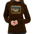thumbnail image 3 of Oversized Yellowstone Painting Cotton Premium Long Sleeve Graphic Shirt - Chestnut 2XL, 3 of 4