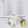 thumbnail image 3 of Merrynights Solar Candles Outdoor Waterproof, Rechargeable Candles, Solar Powered Flameless Candles for Outdoor, Lanterns, Sensor Only, Dusk to Dawn, Set of 2, 3 of 7