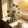 thumbnail image 5 of Creative Window Decoration Vintage Ferris Wheel Wind Up_To-y Music Box for Home Club Display Decoration Window Decorations, 5 of 9