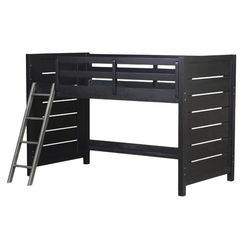 Pulaski Graphite Mid Loft Bed with LadderBrooks Mid Loft Bed No