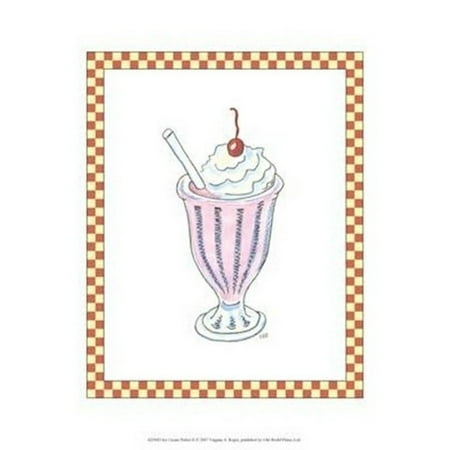 Ice Cream Parlor II Poster Print by Virginia a. Roper (10 x (Best Ice Cream Parlors In The World)