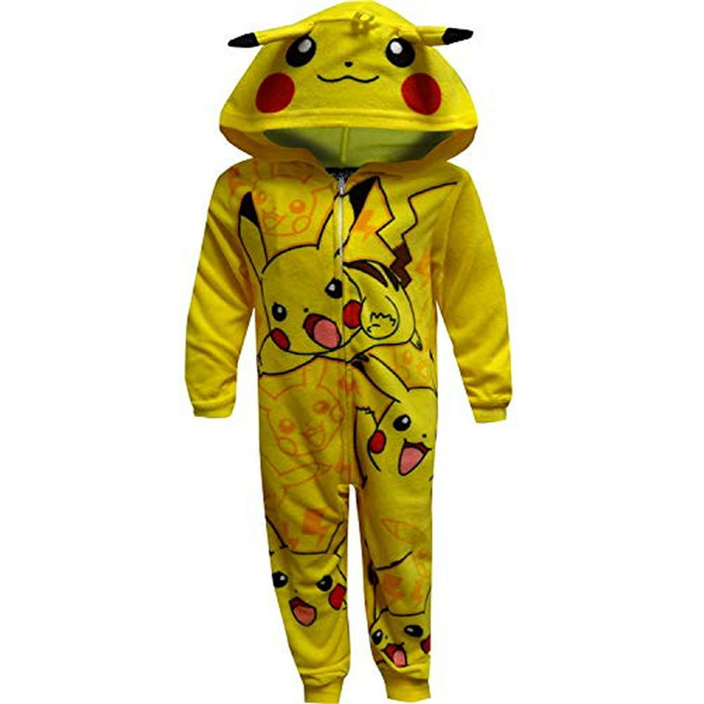 Augusta Sportswear - Pokemon Pikachu Onesie Pajama - Walmart.com ...