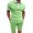 Green, variant on Vedolay Sets For Men Men's Summer Shorts Set Casual Outfits Loose Fit Shirt + Shorts Suits,Green M