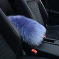 thumbnail image 4 of RABBITH Auto Car Center Console Furry Armrest for Seat Box Pad Trim Pad Cover Universal, 4 of 14