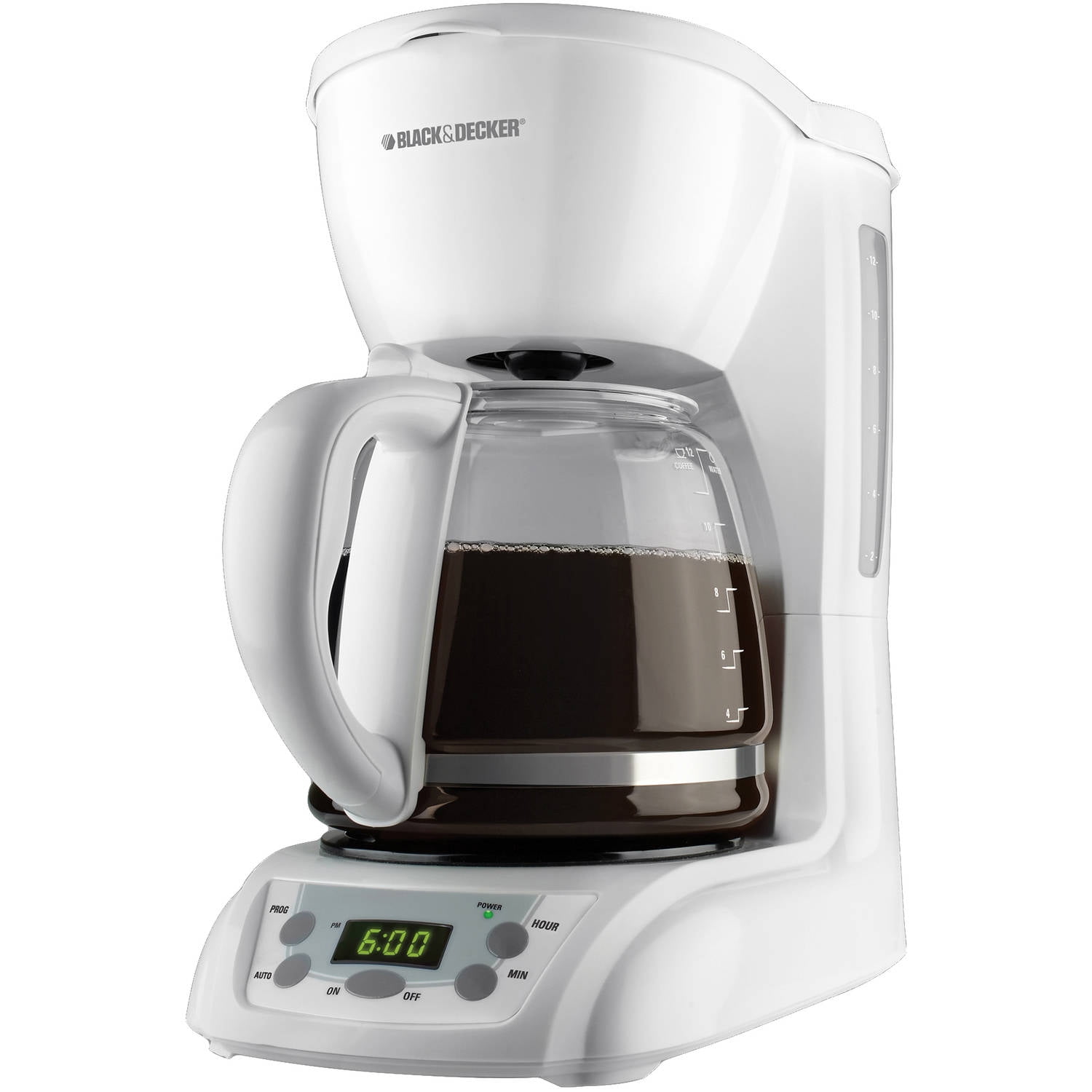 White 12-Cup Programmable Coffeemaker CM1160W Black & Decker 