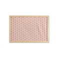 thumbnail image 1 of Blush Pink Wall Art with Frame, Art Deco Style Geometric Vintage Repetitive Feathers Scale Motif Pattern, Printed Fabric Poster for Bathroom Living Room, 35" x 23", Ginger and Blush, by Ambesonne, 1 of 2