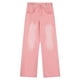 thumbnail image 5 of WILLBEST Jeans Mujer Pantalones Vaqueros Holgados de Pierna Recta y Cintura Alta para Mujer, Pantalones Vaqueros de Pierna Ancha, Cómodos, Elásticos, Largos Hasta El Suelo, Casuales Chica, 5 of 5
