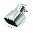 thumbnail image 3 of Stainless Steel Exhaust Pipe Cover, Universal Fit Decorative Tailpipe Protector, Anti-Rust Durable Car Accessories, Easy Install Sporty Upgrade for All Vehicles, Multicolor Exhaust Decor, 3 of 6
